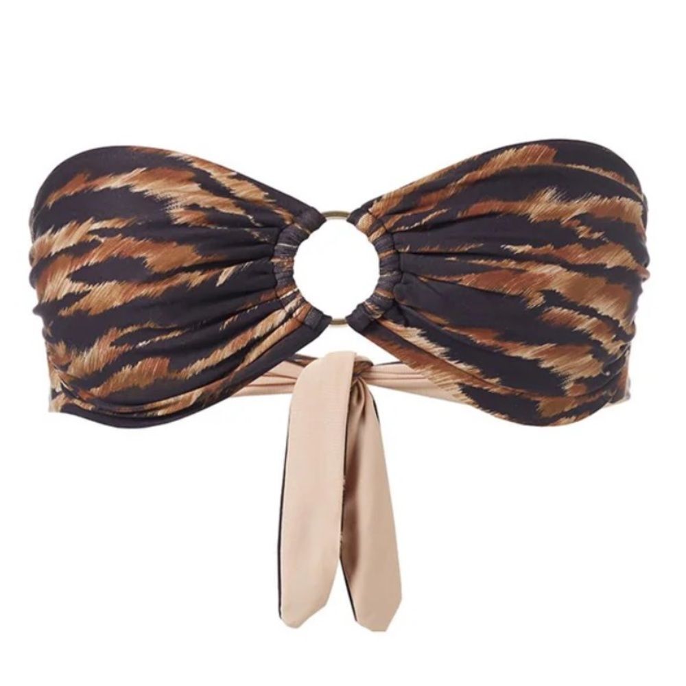 Melissa Odabash Home  Ancona Safari Bikini Top Size 42